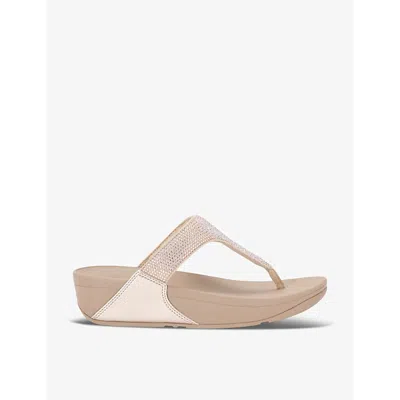 Fitflop Opul Lulu Toe-post Sandals In Beige