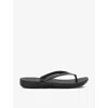 Fitflop Iqushion Sparkle Womens Flip-flop In Black