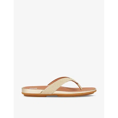 Fitflop Gracie Flip Flops In Champagne