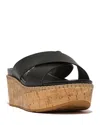 Fitflop Eloise Platform Wedge Slide Sandal In Black