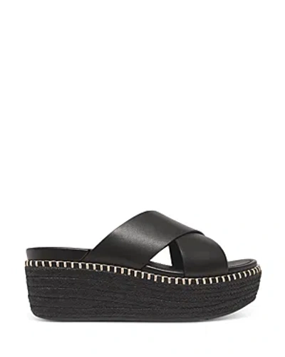 Fitflop Women's Eloise Crossover Strap Espadrille Platform Sandals In Black