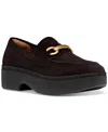 Fitflop F-luma Chunky Snaffle Bit Platform Loafer In Chocolate