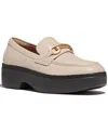 Fitflop Women's F-luma Chunky Snaffle Leather Demi-wedge Loafers In Stone Beige