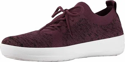 Fitflop Women's F-sporty Uberknit Sneaker In Deep Plum Mix In Multi