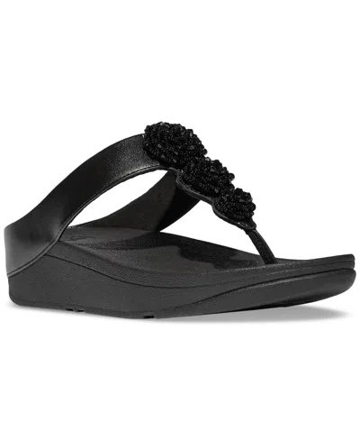 FITFLOP WOMEN'S FINO BEADIE WEDGE SANDALS