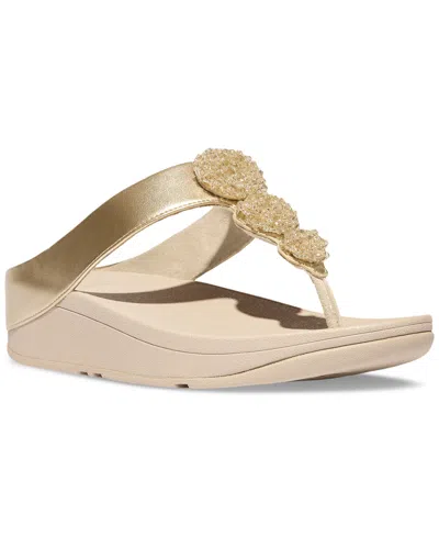 FITFLOP WOMEN'S FINO BEADIE WEDGE SANDALS