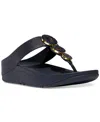 Fitflop Fino Platform Wedge Flip Flop In Midnight N