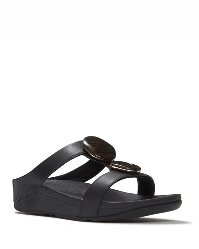 Fitflop Women's Fino Wedge Sandals In Black