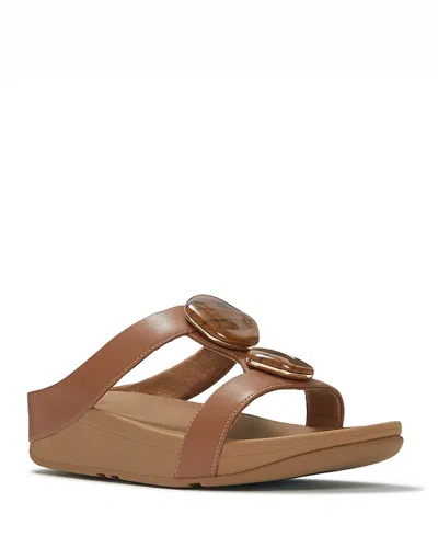 Fitflop Women's Fino Wedge Sandals In Brown