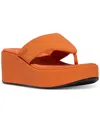 Fitflop Platfforms Wedge Toe Post Sandal In Satsuma