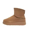 Fitflop Gen-ff Desert Tan Ultra Mini Double-faced Shearling Ankle Boot In Grey