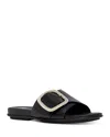 Fitflop Leather Gracie Slides In Black