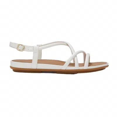 Fitflop Women's Gracie Leather Strappy Back-strap Sandals In Urban White
