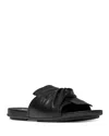 Fitflop Gracie Soft Twist Slide Sandal In All Black