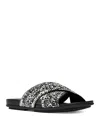 Fitflop Gracie Woven Slide Sandal In Black/ivory