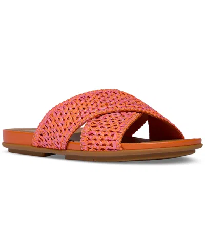 FITFLOP WOMEN'S GRACIE WOVEN CROSS SLIDE SANDALS