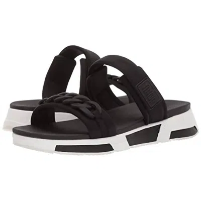 Fitflop Women's Heda Sport Slide-chain Sandal Slip On Mule In Black