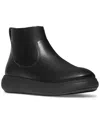 Fitflop F-mode All Black Leather Chelsea Boots In Black