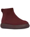 Fitflop Women's Iq-comff Suede Zip Ankle Booties In Brown