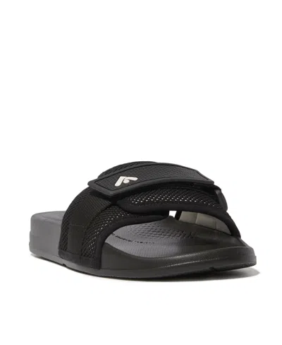 Fitflop Women's Iqushion Adjustable W Resistant Knit Pool Slides In Black