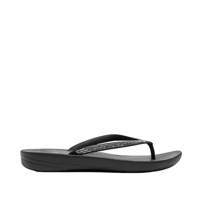 Fitflop Women's Iqushion Sparkle Ergonomic Flip Flop