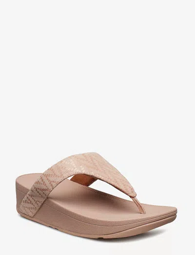 Fitflop Women's Lottie Chevron Sandals In Oyster Pink In Neutral