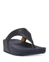 Fitflop Lulu Glitz Toe Post Sandal In Deepest Blue