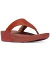Fitflop Women's Lulu Leather Toe-thongs Sandals In Brown