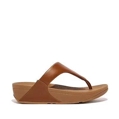 Fitflop Women's Lulu Toe Post Sandal In Light Tan In Beige