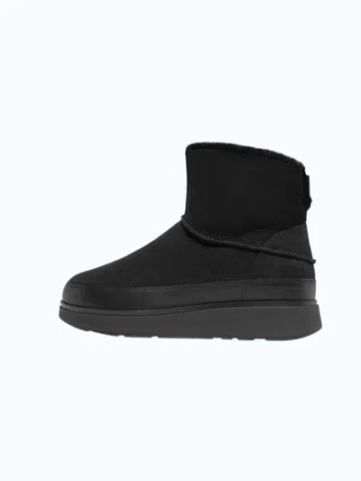 Fitflop Women's Mini Double-faced Shearling Boots In All Black