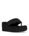 Fitflop Women's Platform Wedge Thong Sandals In Black