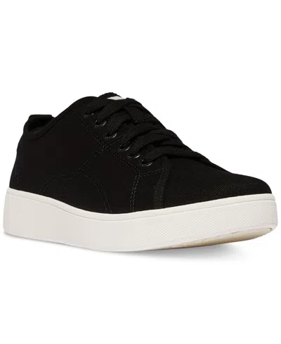 Fitflop Women's Rally Canvas Sneakers In Black,cream