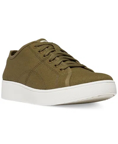Fitflop Women's Rally Canvas Sneakers In Camo Green,cream