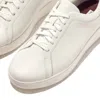 Fitflop Women's Rally High Top Lace-up Leather Sneaker With Zipper In White In White