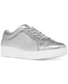 Fitflop Women's Rtg Metallic-leather Lace-up Sneakers In Multi