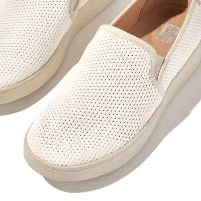 Fitflop Women's Rally Suede Slip-on In Urban White In Multi