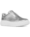 Fitflop Rally Metallic Slip-on Sneaker In Silver