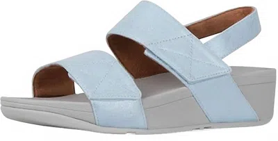 Fitflop Women's Wedge Sandal Mina Mule In Light Blue