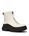 Fitflop Wylder Front Zip Bootie In Cream