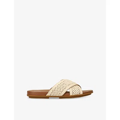 Fitflop Womens  Gracie Raffia Sliders
