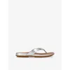 Fitflop Leather Gracie Flip Flops