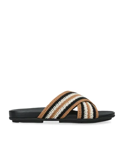 Fitflop Woven Gracie Slides In Multi