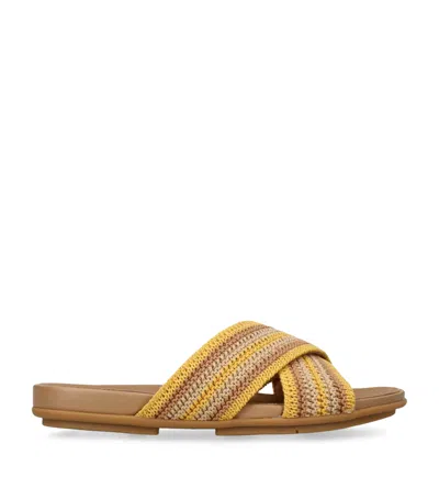 Fitflop Woven Gracie Slides In Multi