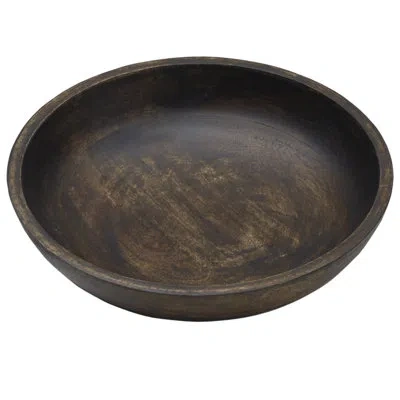 Fitz And Floyd Austin Craft 2-quart Mango Wood Serve Bowl In Brown