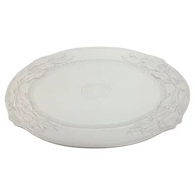 Pre-owned Fitz And Floyd Chateau Platter #1 In Gray