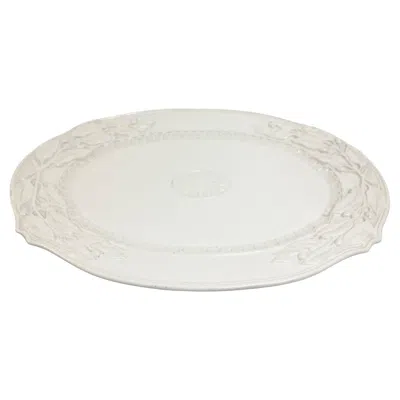Pre-owned Fitz And Floyd Chateau Platter #2 In Gray