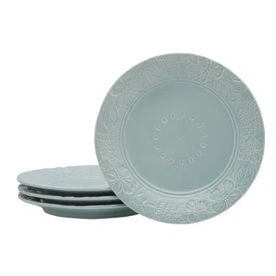 Fitz And Floyd English Garden Dinner Plate, Set Of 4 In Blue