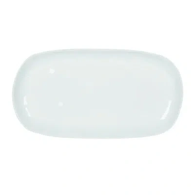 Fitz And Floyd Everyday White 15-in Organic Oblong Platter By
