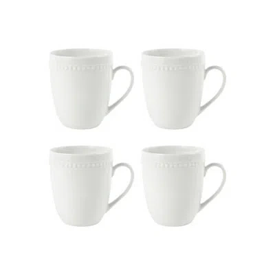 Fitz And Floyd Everyday White Beaded Mug