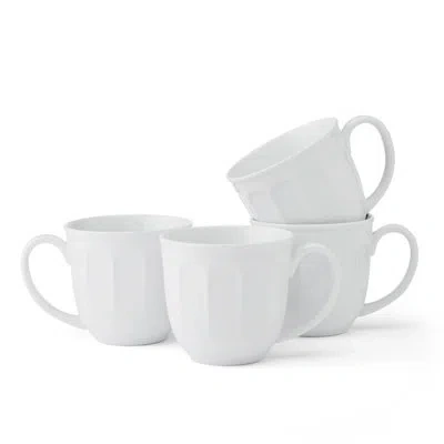 Fitz And Floyd Everyday White Mug Set, 4 Piece, 13 Ounce